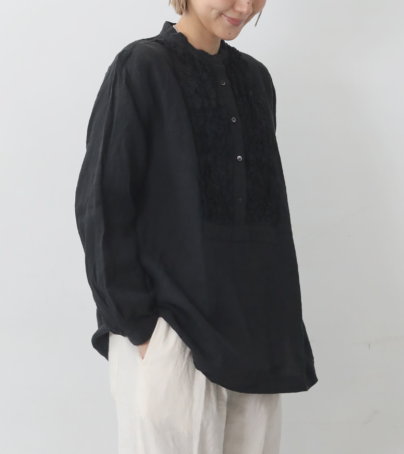 〈新品未使用〉イチアンティークス 長袖ブラウス フリーサイズ ICHI Antiquites ichi Anteliquite's イチアンティークス フレンチ