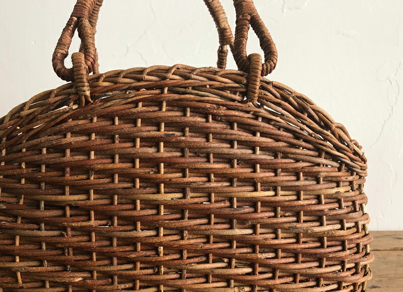 松野屋 あけび シェル手提げかご かごバッグ あけびかご 和装 浴衣