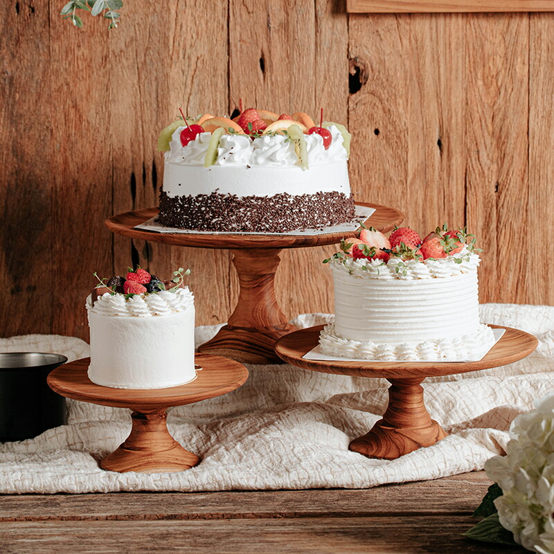 ケーキスタンド Cake stand classic S ウッド コンポート 直径16.5cm
