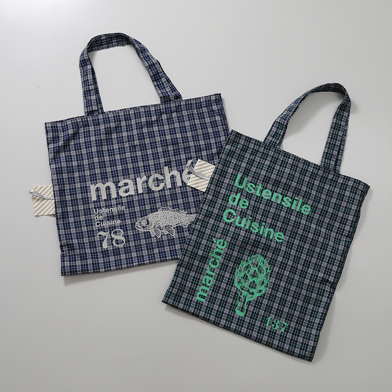 Deglon エコバッグ check柄 おしゃれ 大容量 チェック柄 たっぷり収納