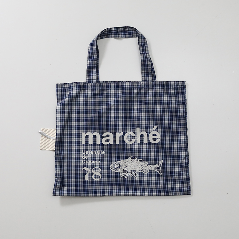 Deglon エコバッグ check柄 おしゃれ 大容量 チェック柄 たっぷり収納