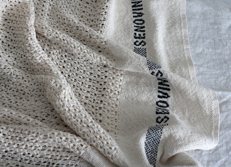 fog linen work（フォグリネンワーク） コットン ブランケット 綿100