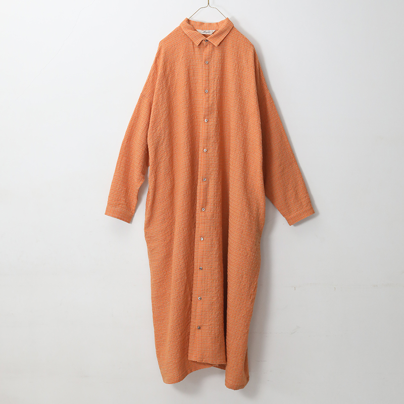 ICHI Antiquites イチ アンティークス ウールガーゼギンガムチェック