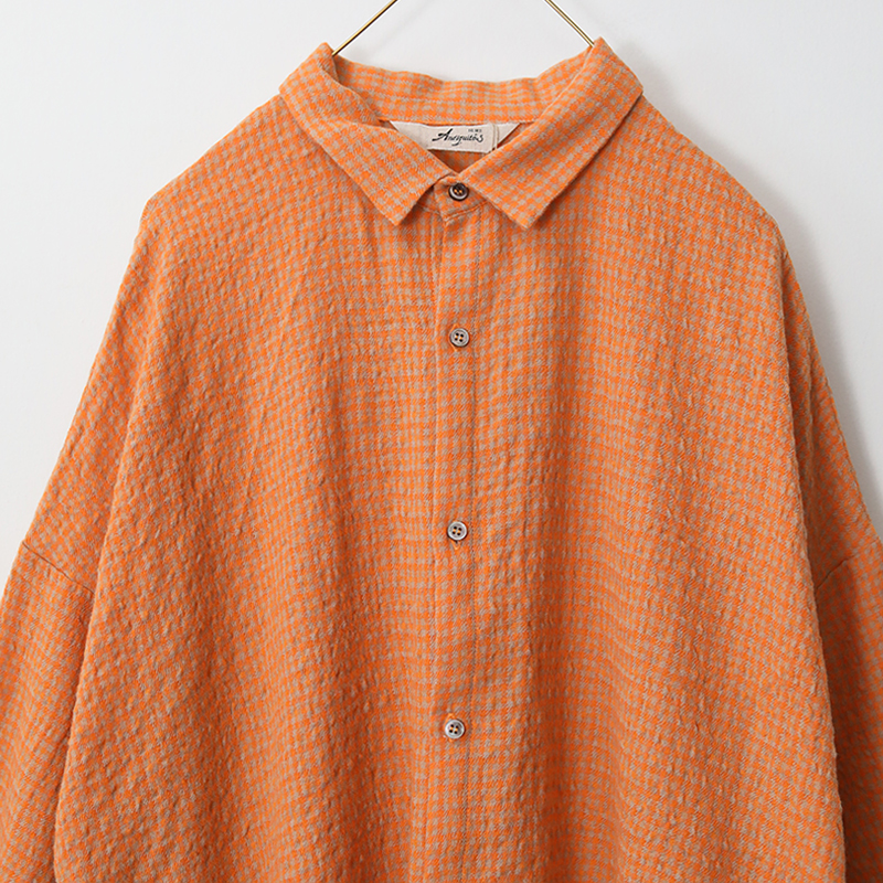 ICHI Antiquites イチ アンティークス ウールガーゼギンガムチェック