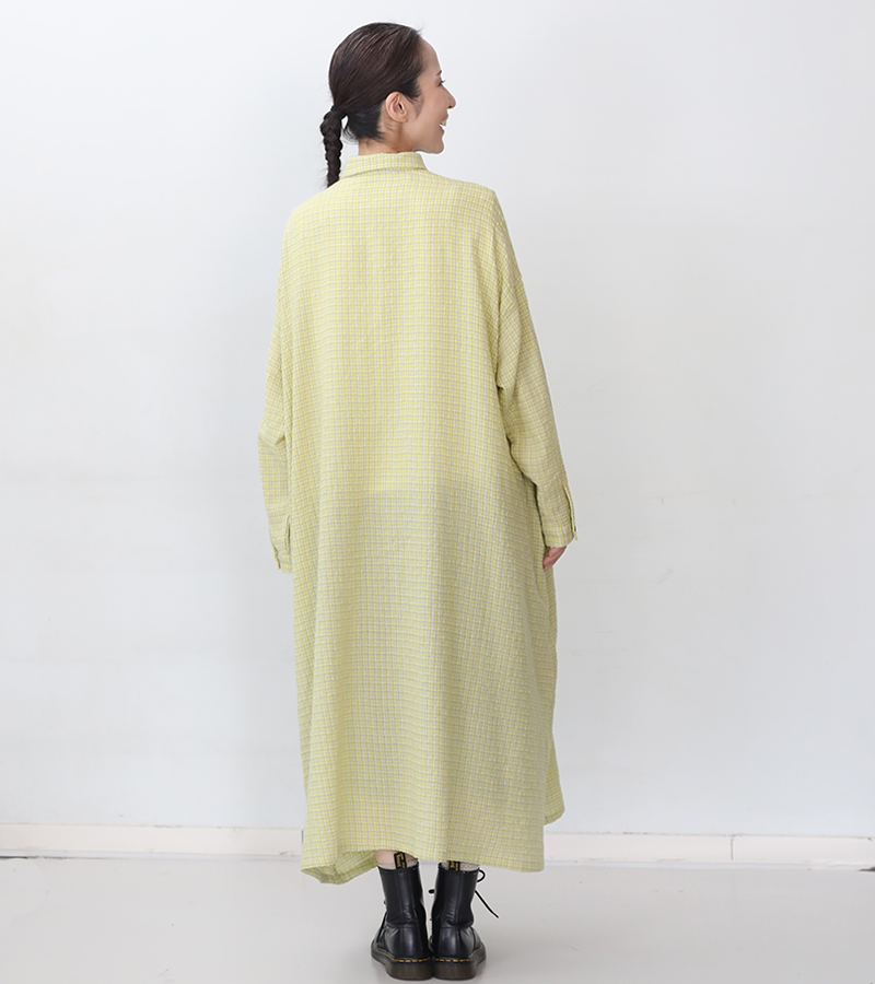 ICHI Antiquites イチ アンティークス ウールガーゼギンガムチェック