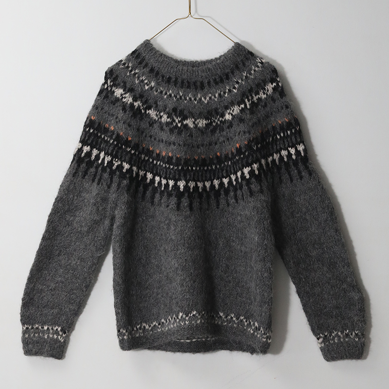 ICHI Antiquites イチアンティークス ペルーハンドニットプルオーバー