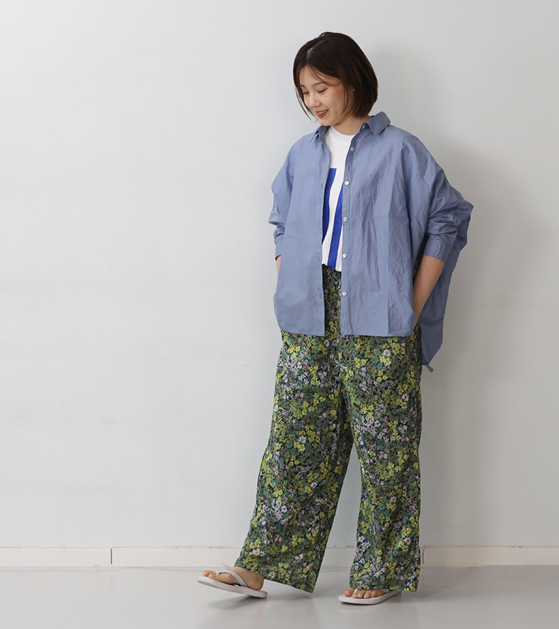 ICHI（イチ） リラックスパンツ イエローフラワー 限定品 イージー