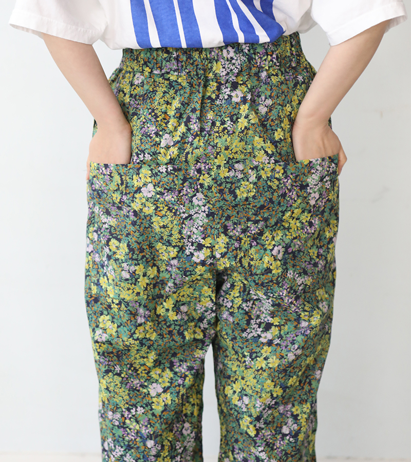 ICHI イチ リラックスパンツ イエローフラワー 限定品 イージー