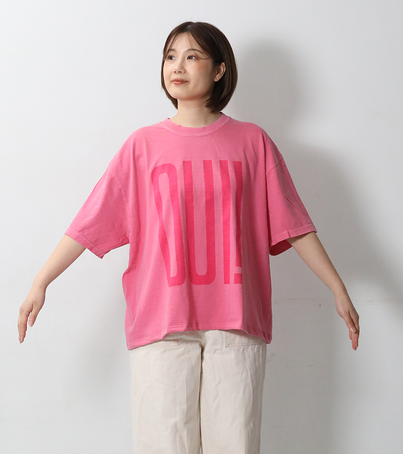 超特価激安の商品をすべて OUI! ピグメントダイTシャツ イチ ICHI NON! T ゆったり 半袖 トップス