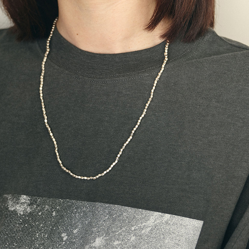 fog linen work（フォグリネンワーク） ビーズ ネックレス S 約60cm