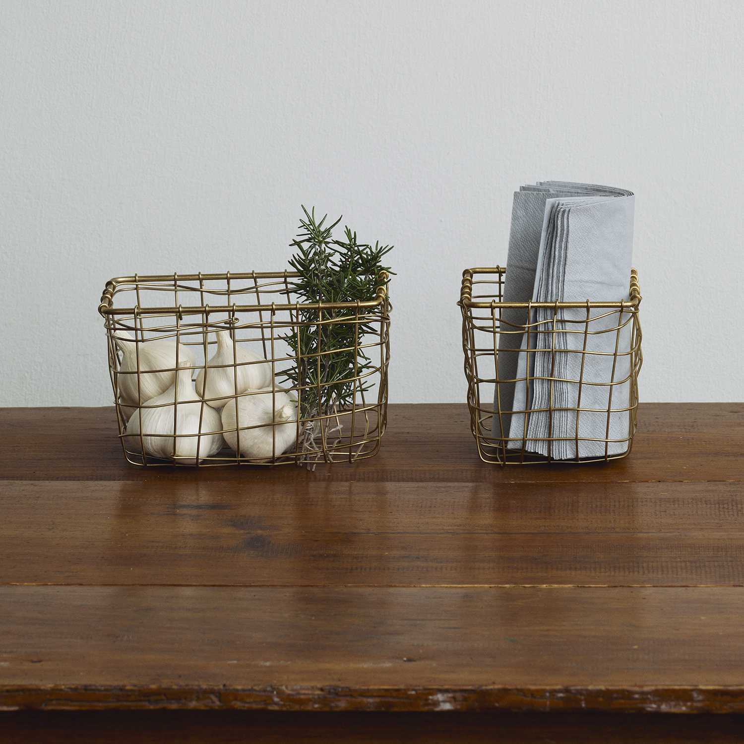 fog linen work（フォグリネンワーク） アイアンワイヤー バスケット