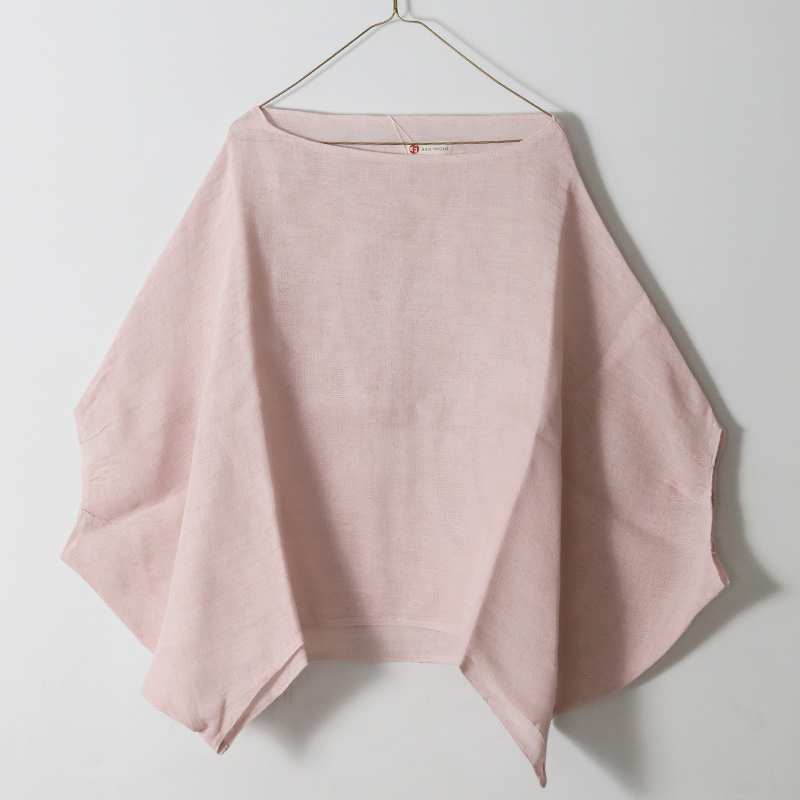 BAN INOUE かやスモック ワイド 墨 山吹 空 桜 レディース トップス 