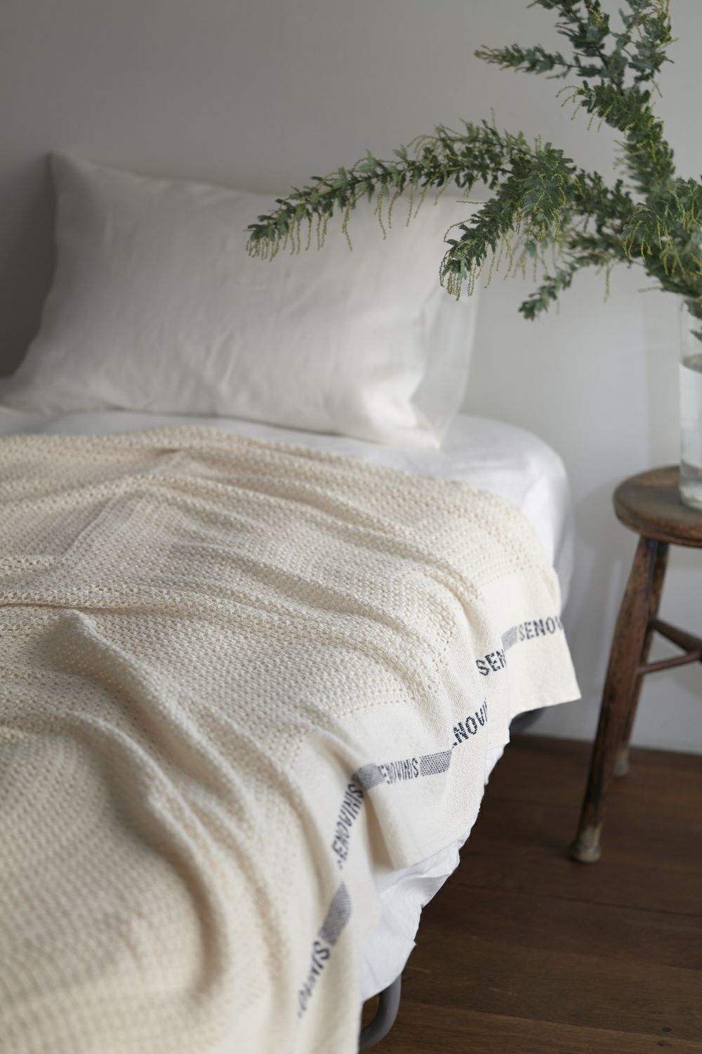 fog linen work（フォグリネンワーク） コットン ブランケット 綿100