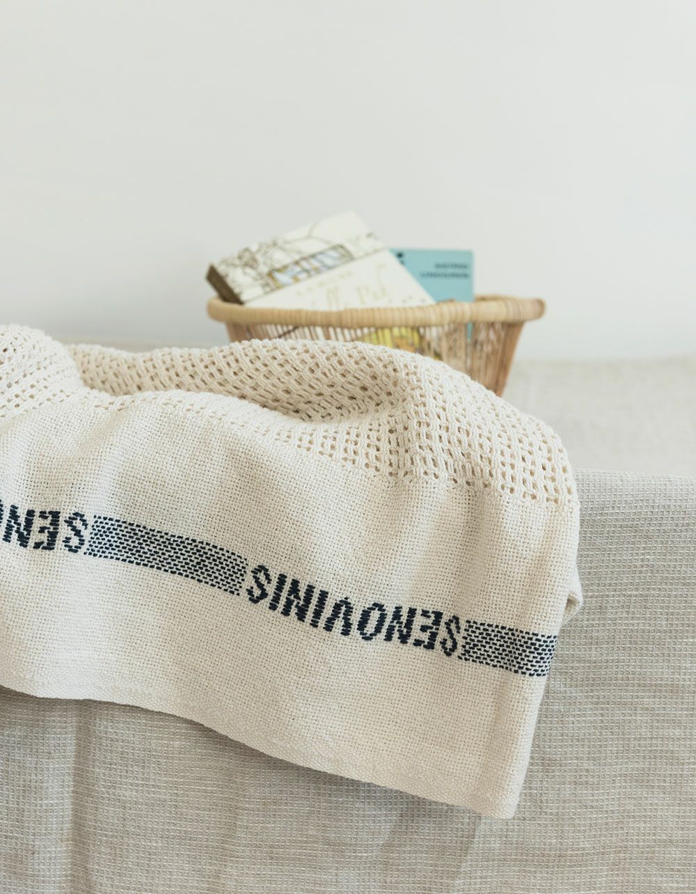 fog linen work（フォグリネンワーク） コットン ブランケット 綿100