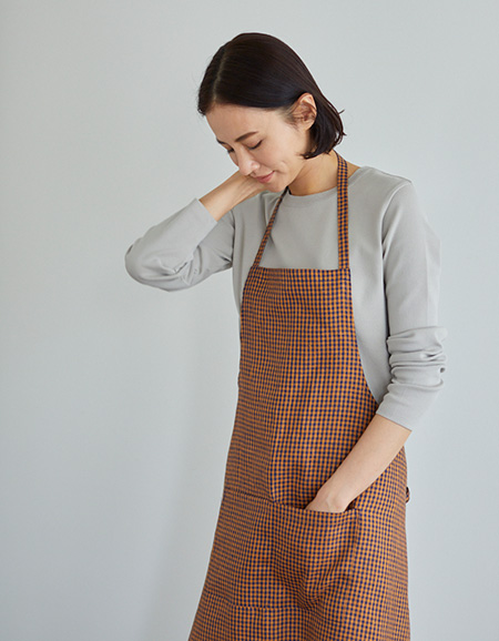 fog linen work フォグリネンワーク リネン フルエプロン 麻 シンプル