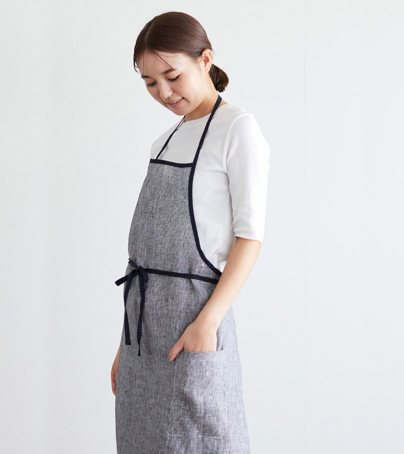 fog linen work フォグリネンワーク リネン パイピングエプロン