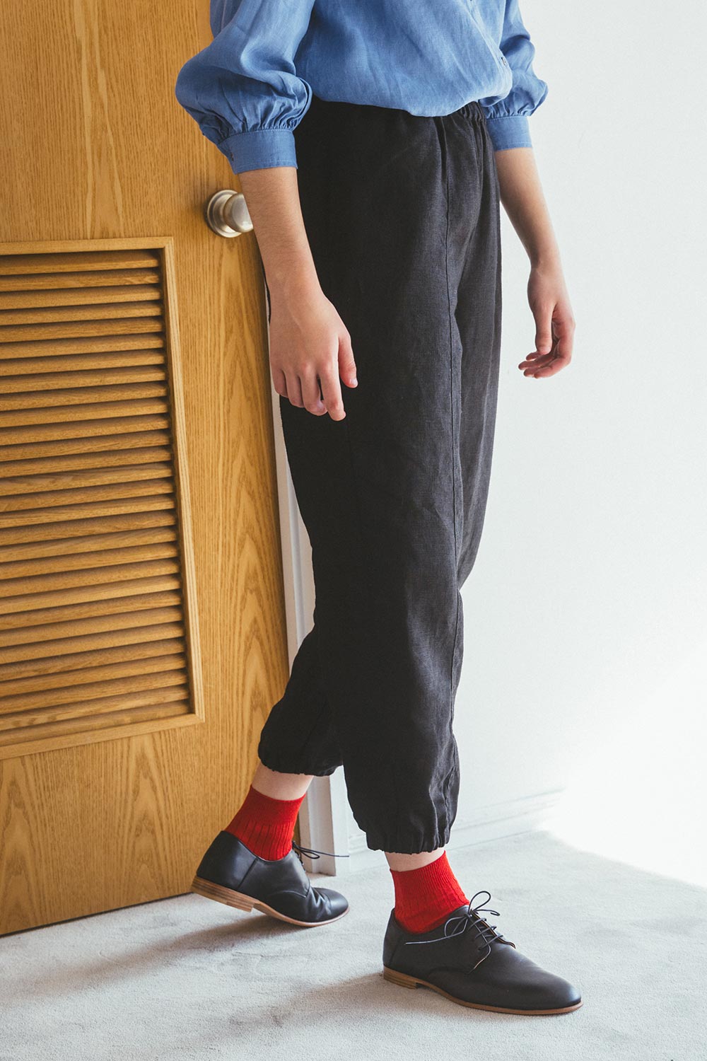 fog linen work（フォグリネンワーク） ロレッラ パンツ ブラック