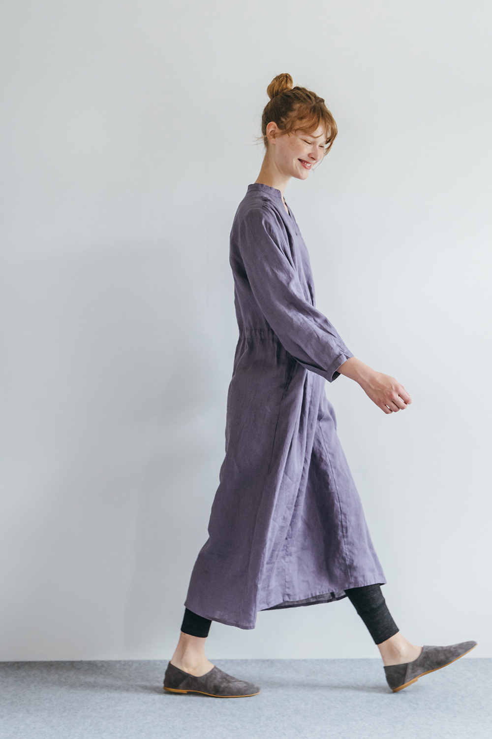 fog linen work フォグリネンワーク アリサ ワンピース ウィステリア 長袖 ロング 体型カバー リネン 2024 秋 :  fg-lw4a48-2121 : くらし舎ヤフー店 - 通販 - Yahoo!ショッピング