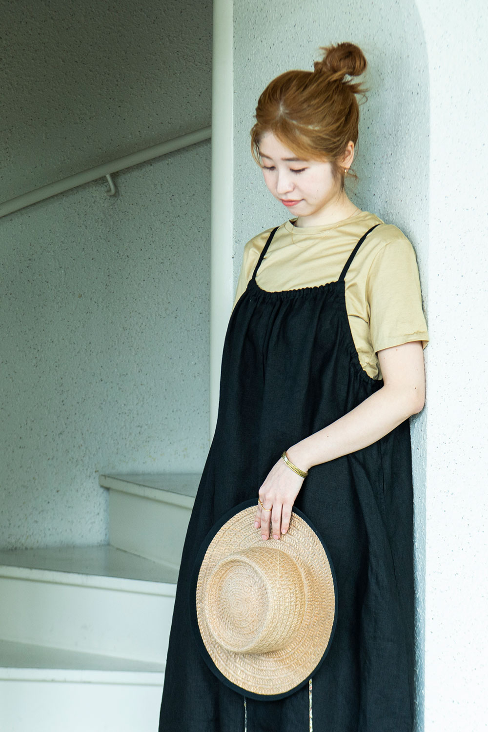 fog linen work フォグリネンワーク エルサ スリップドレス