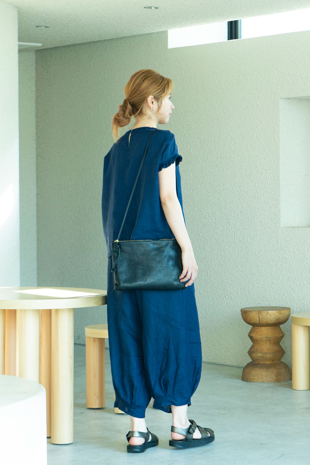 fog linen work フォグリネンワーク ユリア トップ ブルー