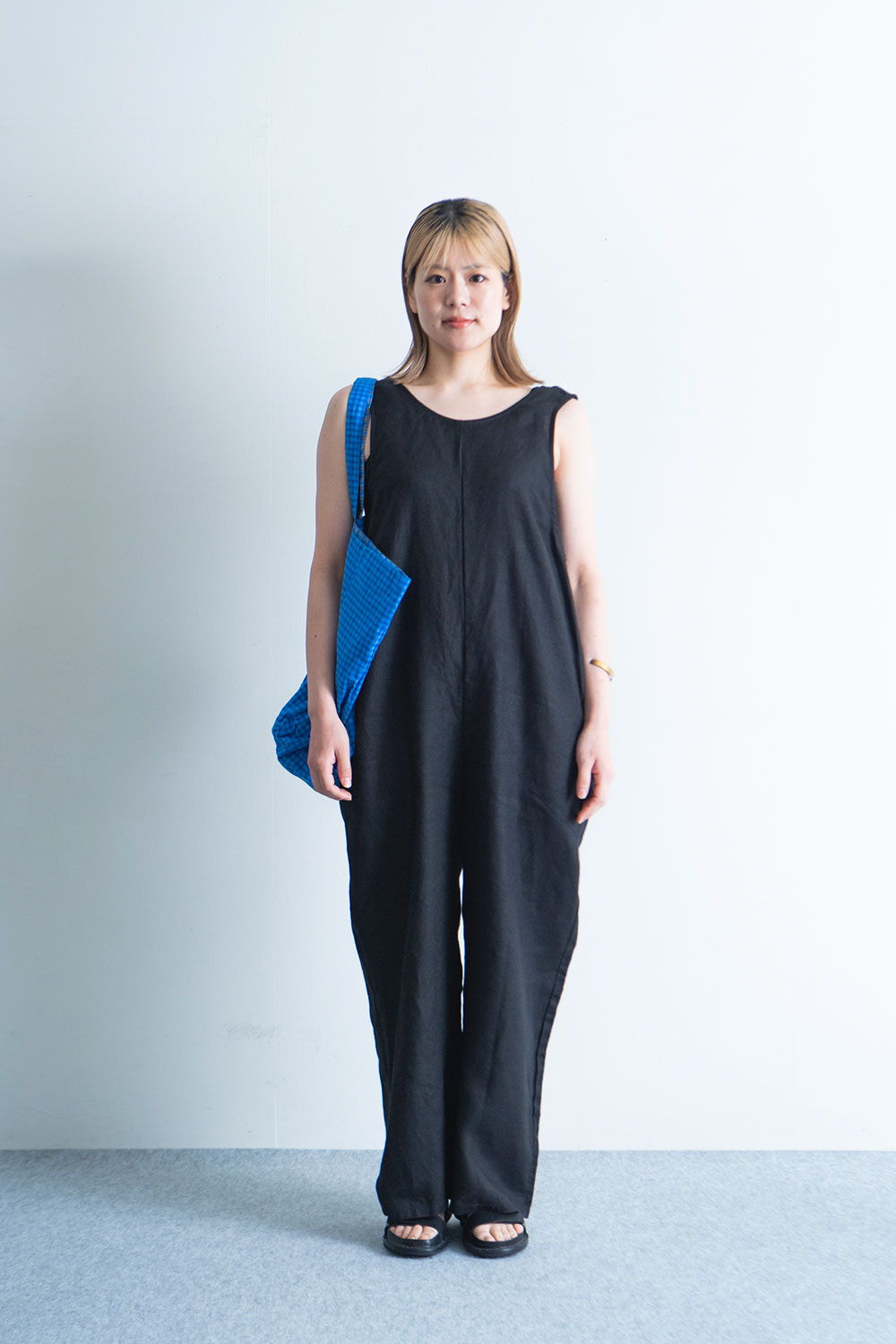fog linen work フォグリネンワーク エステル ジャンプスーツ