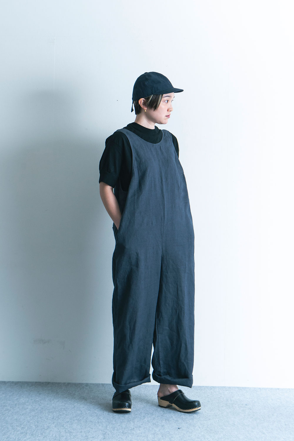 fog linen work フォグリネンワーク エステル ジャンプスーツ
