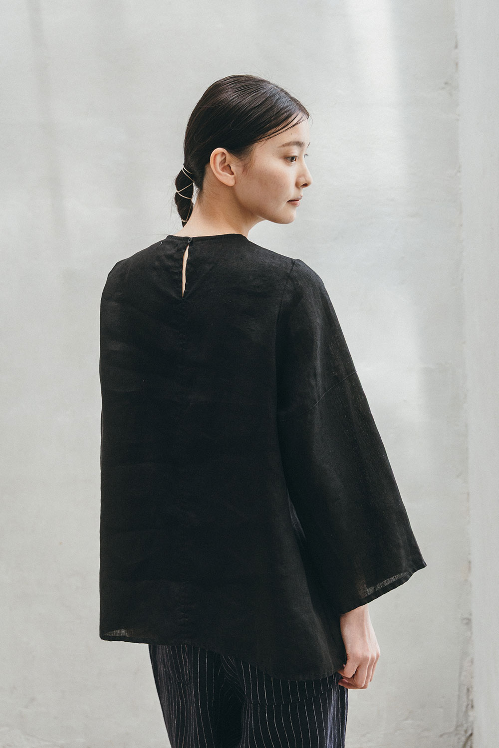 fog linen work フォグリネンワーク ベラ トップ ブラック