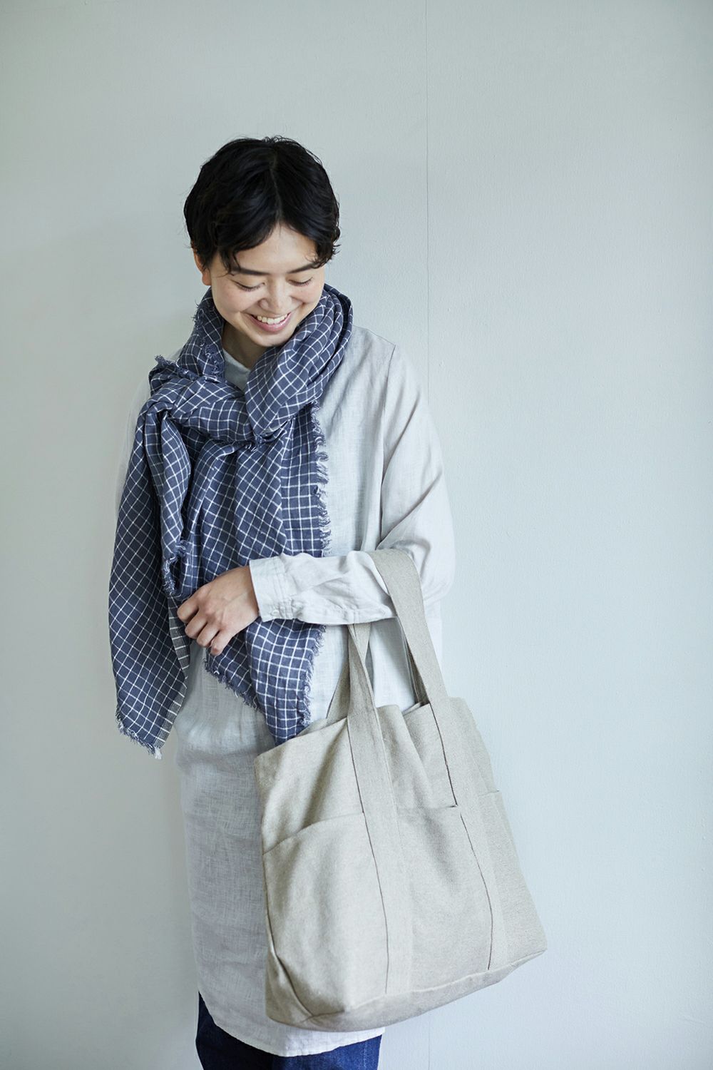 fog linen work（フォグリネンワーク） イスターダ トート ナチュラル