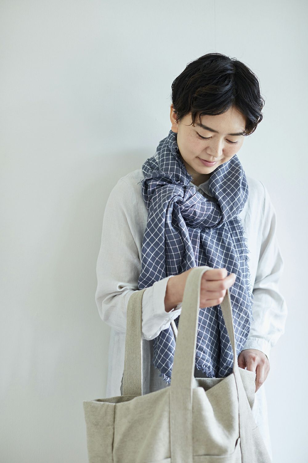 fog linen work（フォグリネンワーク） イスターダ トート ナチュラル