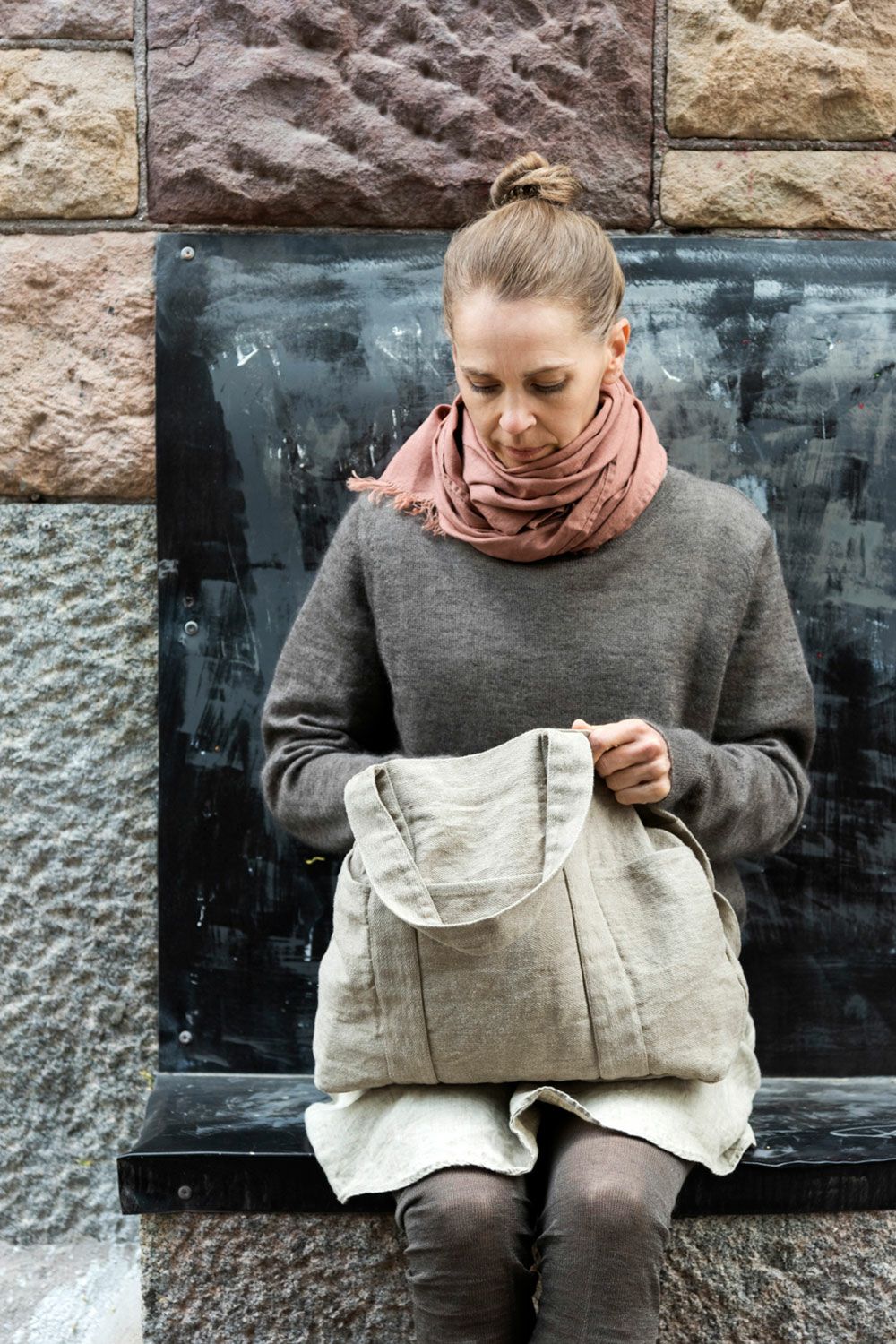 fog linen work（フォグリネンワーク） イスターダ トート ナチュラル