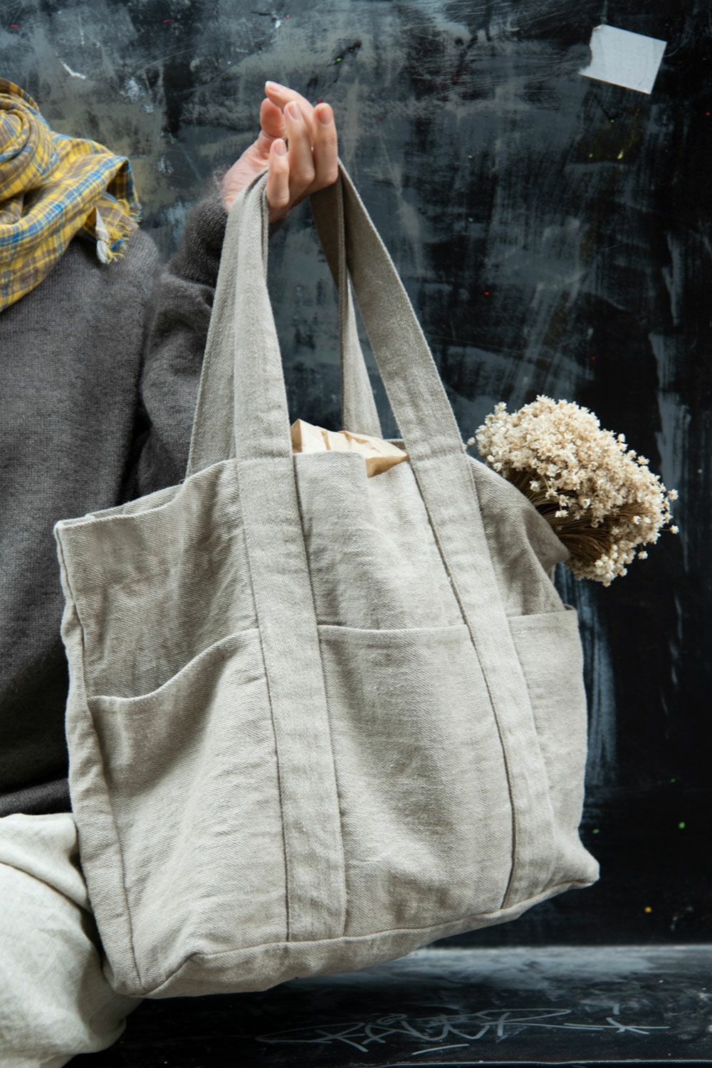 fog linen work（フォグリネンワーク） イスターダ トート ナチュラル