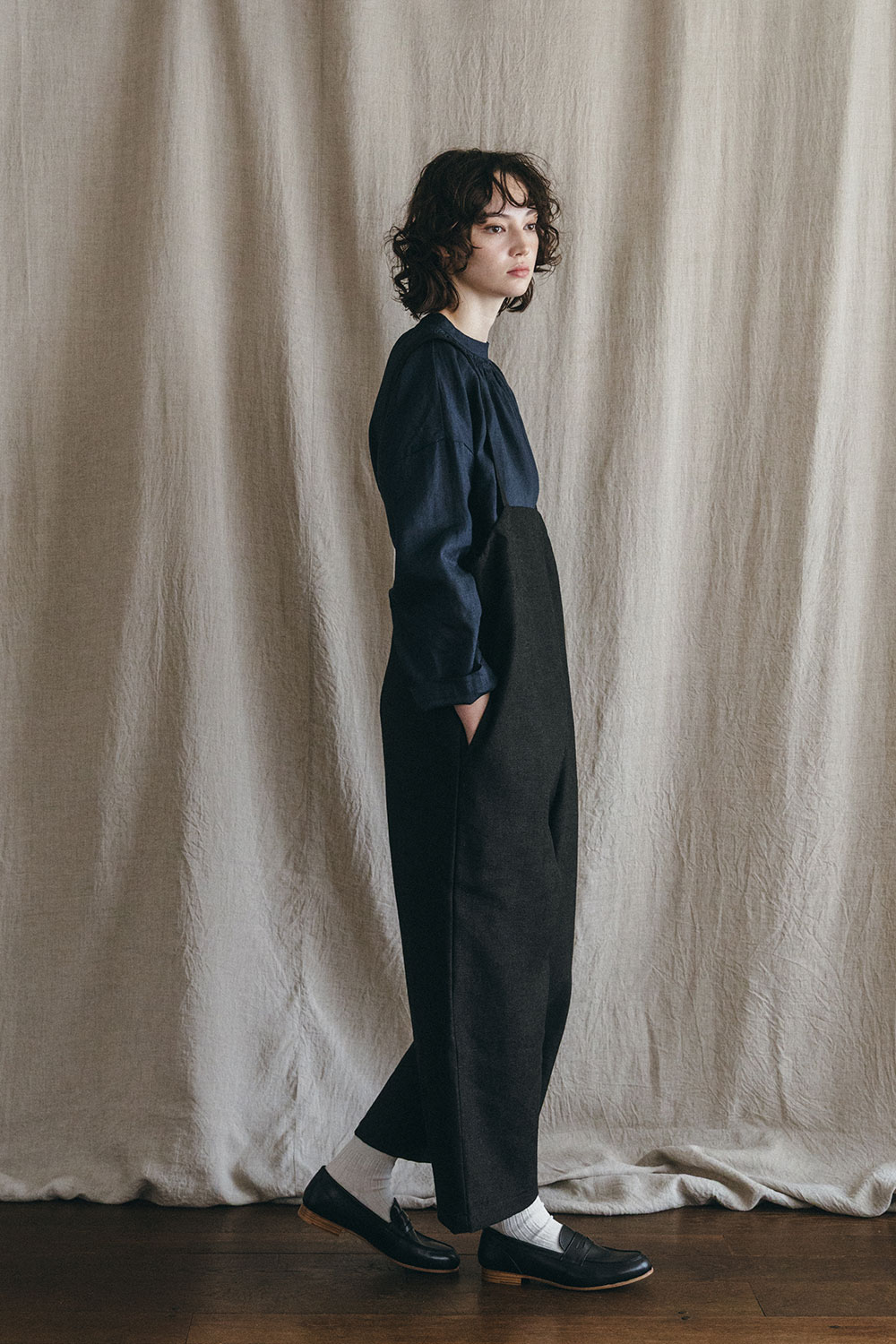 fog linen work フォグリネンワーク サロペット　パンツ fog linen work（フォグリネンワーク） メルドラ サロペット ウール