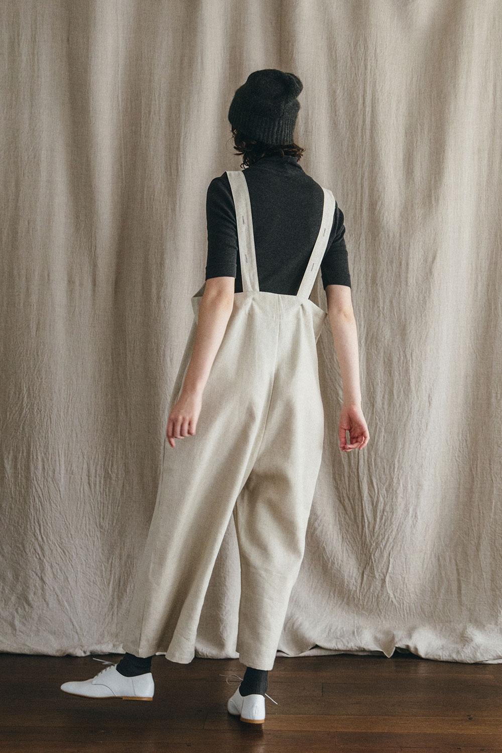 fog linen work（フォグリネンワーク） メルドラ サロペット ウール