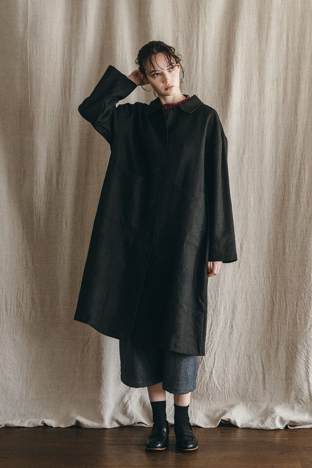 fog linen work フォグリネンワーク リネンジャケット 黒 麻100 楽天市場】入荷 fog linen work フォグリネンワーク リリー ジャケット