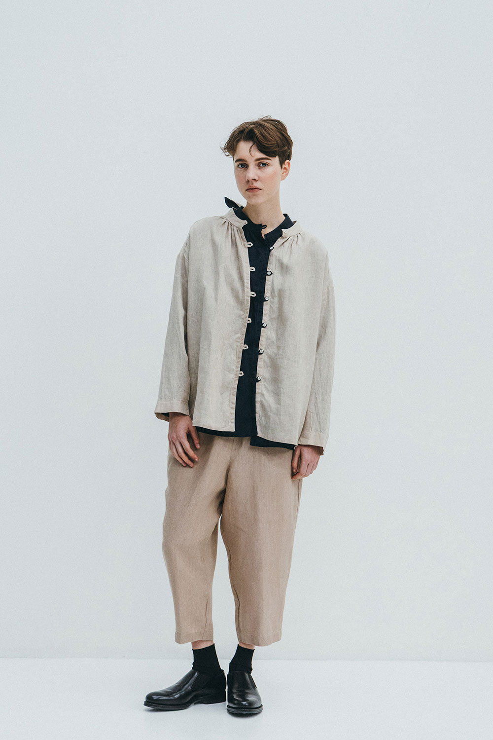 fog linen work（フォグリネンワーク） ベッカ リボントップ 
