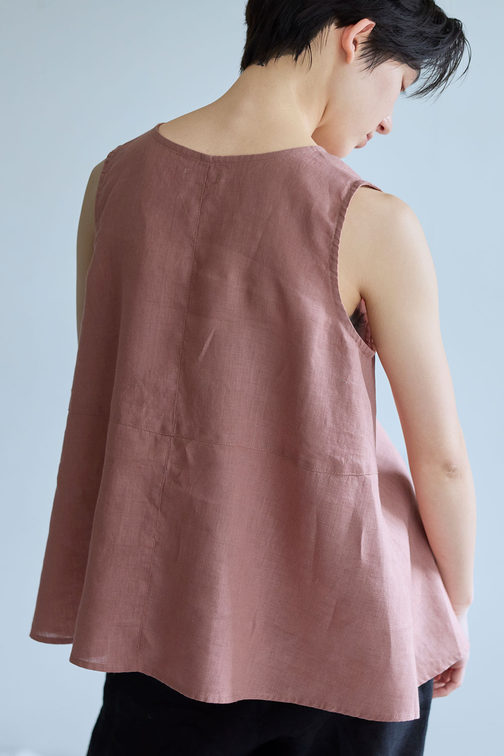 fog linen work（フォグリネンワーク） ノエル トップ ブリック シャツ