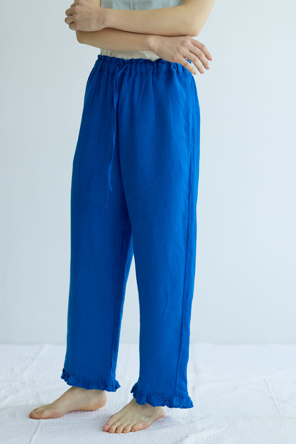 fog linen work（フォグリネンワーク） ヴェラ パンツ ブルーロワ