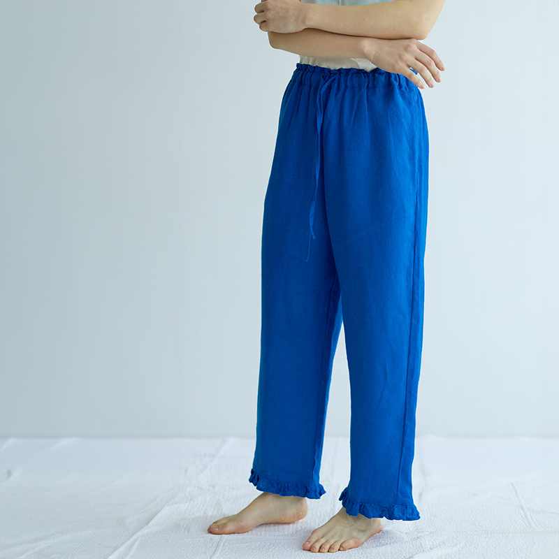 fog linen work（フォグリネンワーク） ヴェラ パンツ ブルーロワ