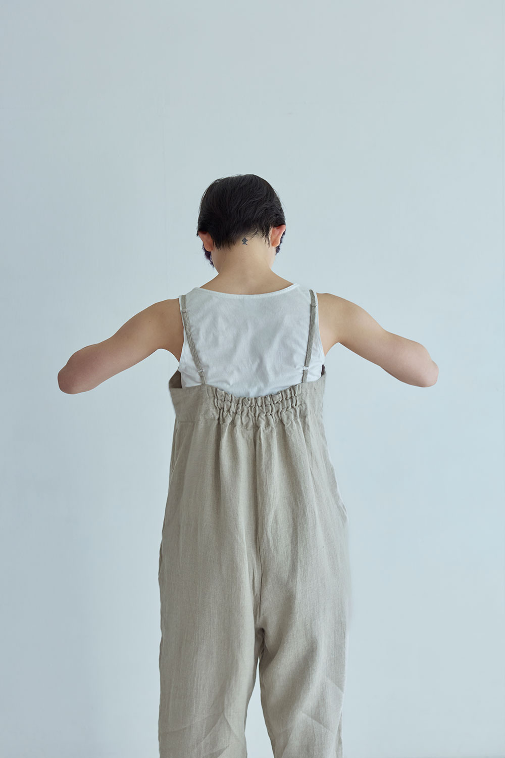 fog linen work（フォグリネンワーク） ラナ サロペット ナチュラル