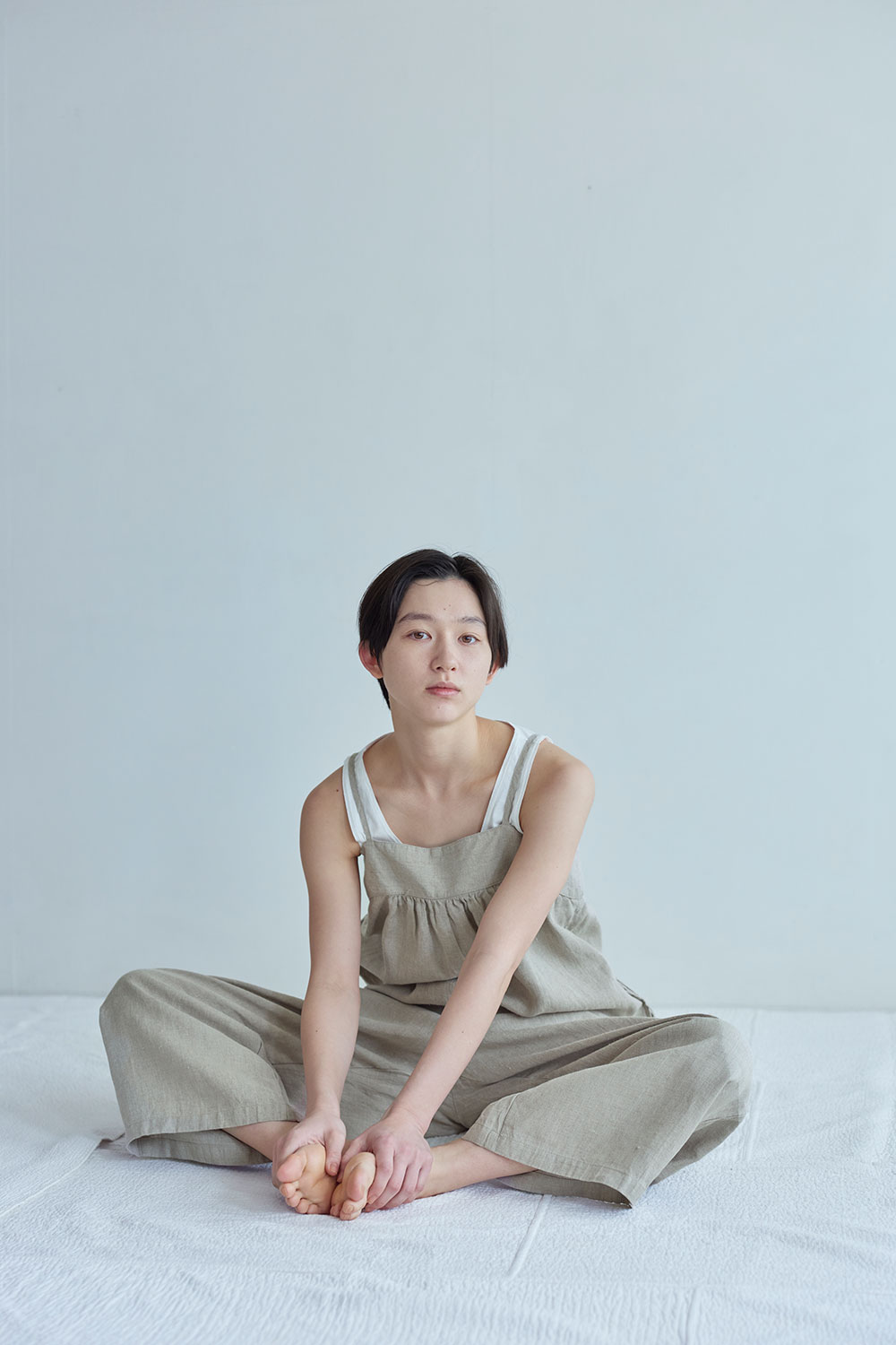 fog linen work（フォグリネンワーク） ラナ サロペット ナチュラル