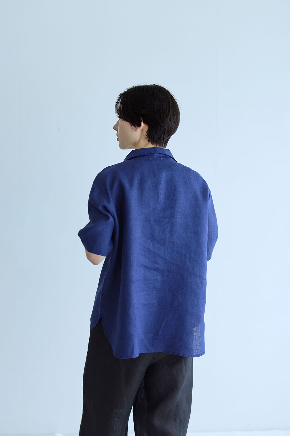 fog linen work（フォグリネンワーク） エメル トップ ブルー