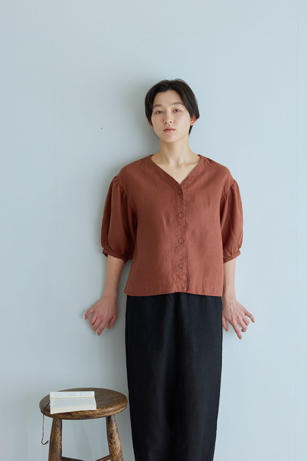 fog linen work（フォグリネンワーク） エライザ トップ パンブリュレ