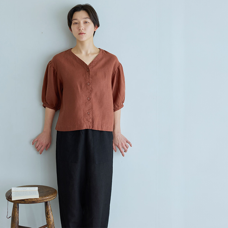 fog linen work（フォグリネンワーク） エライザ トップ パンブリュレ