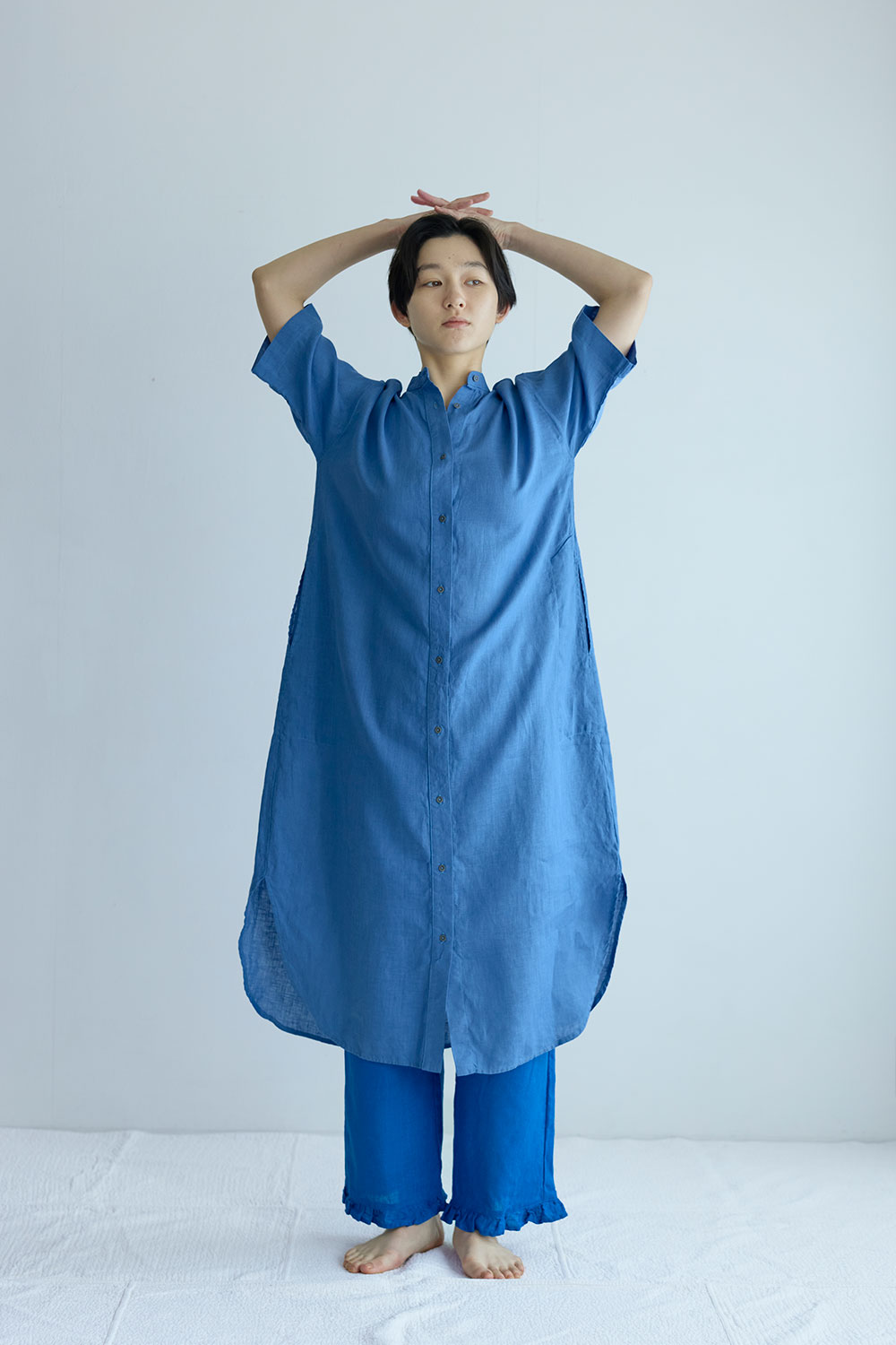 fog linen work（フォグリネンワーク） シルヴィア ワンピース ニゼル