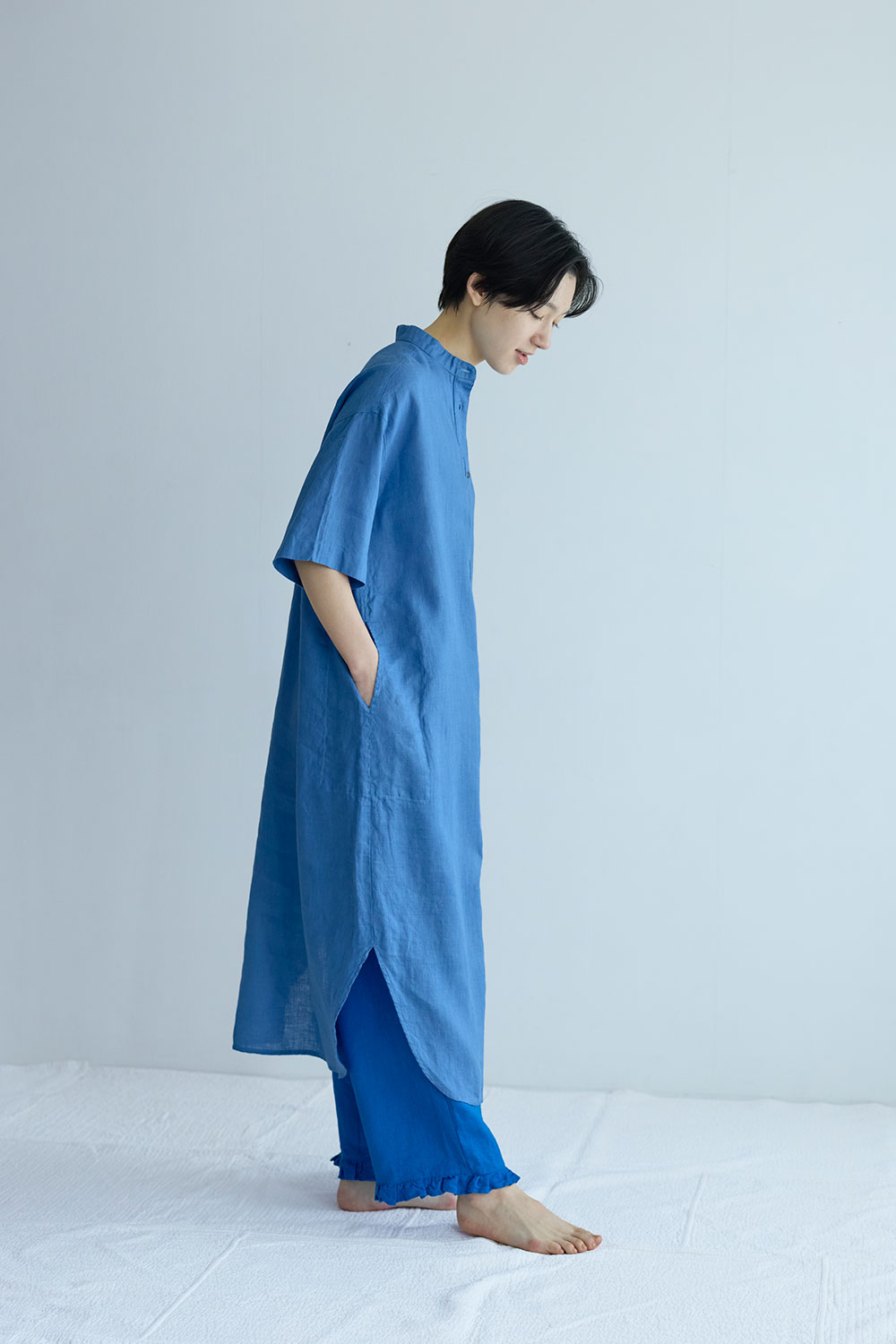 fog linen work（フォグリネンワーク） シルヴィア ワンピース ニゼル