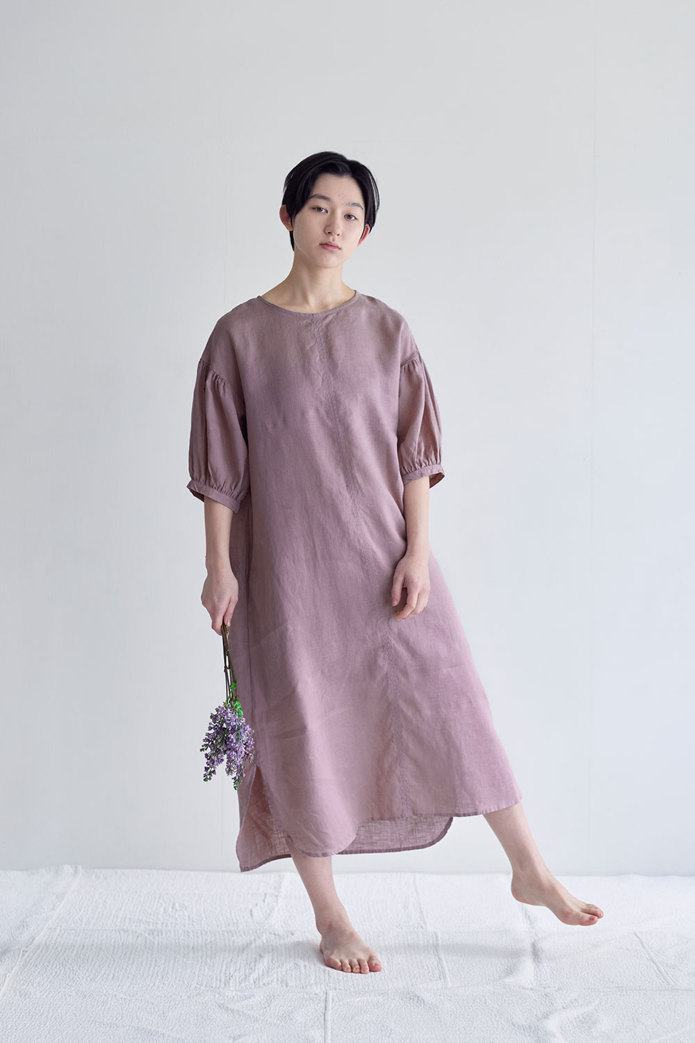 fog linen work（フォグリネンワーク） ドロシー ワンピース ローズ