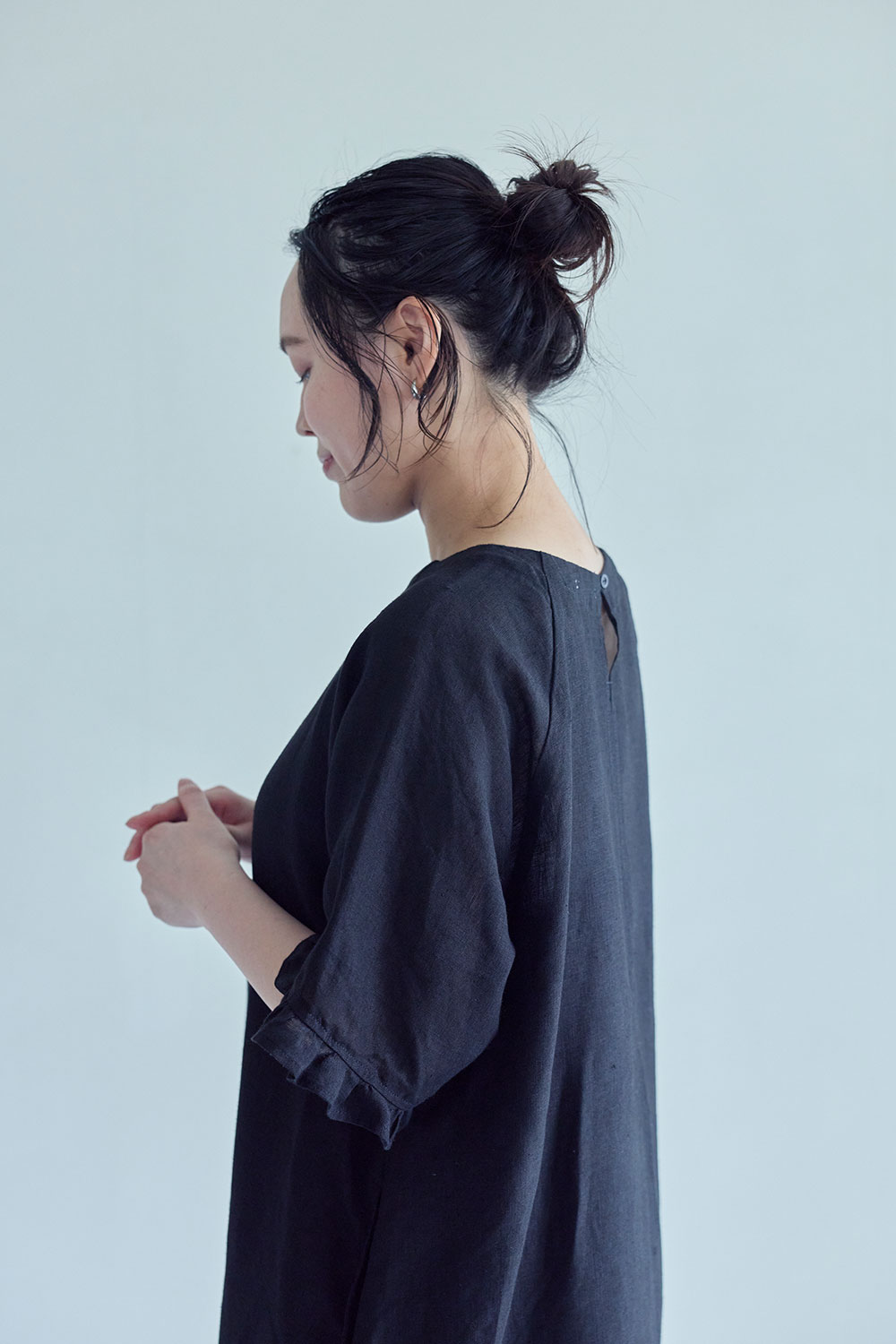 fog linen work（フォグリネンワーク） ケイシー ワンピース ブラック