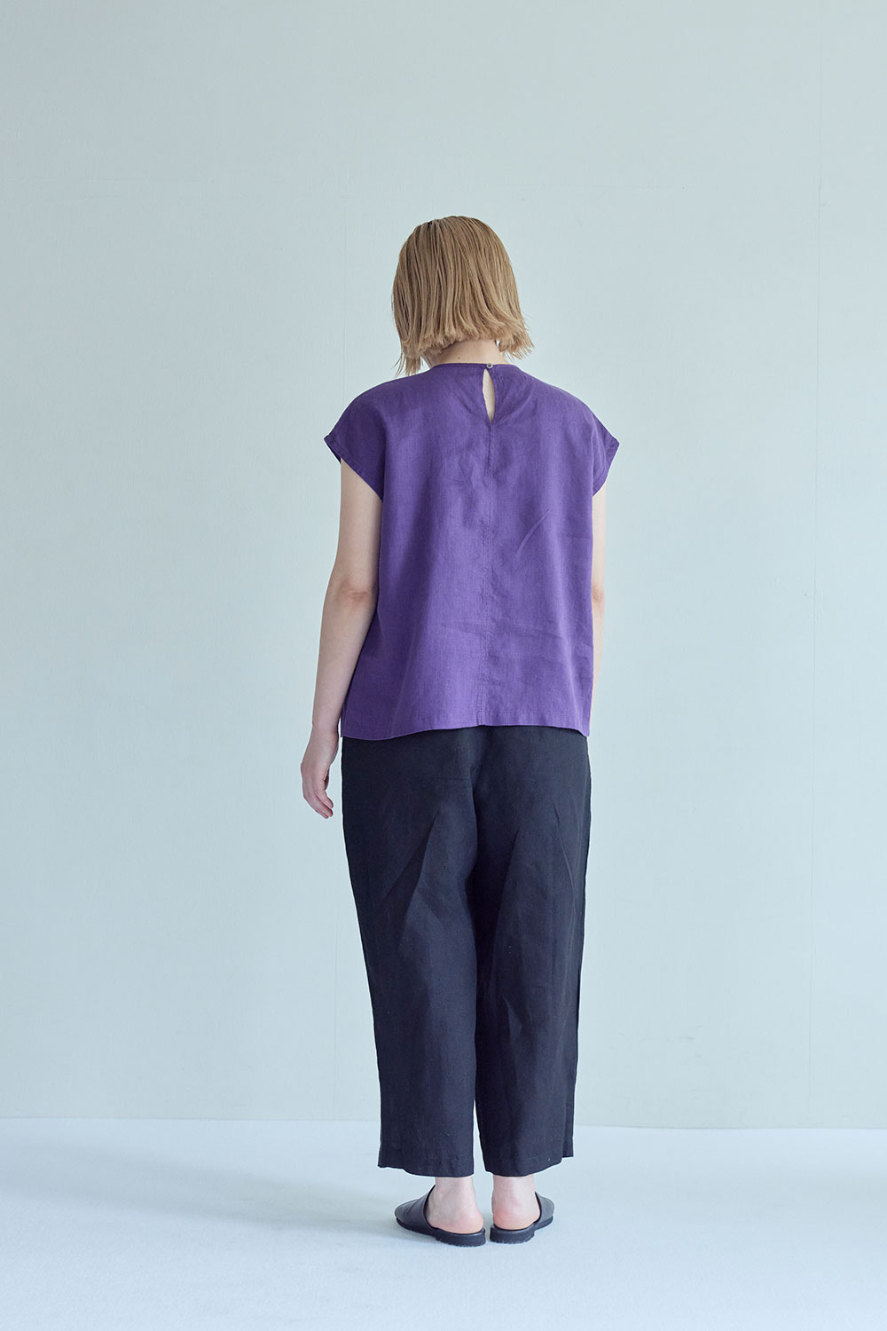 fog linen work（フォグリネンワーク） シンディー トップ ミュール