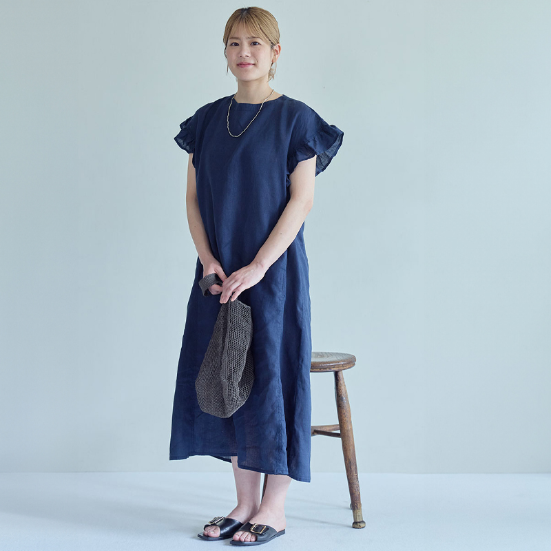 fog linen work（フォグリネンワーク） サリー ワンピース ローズ 半袖
