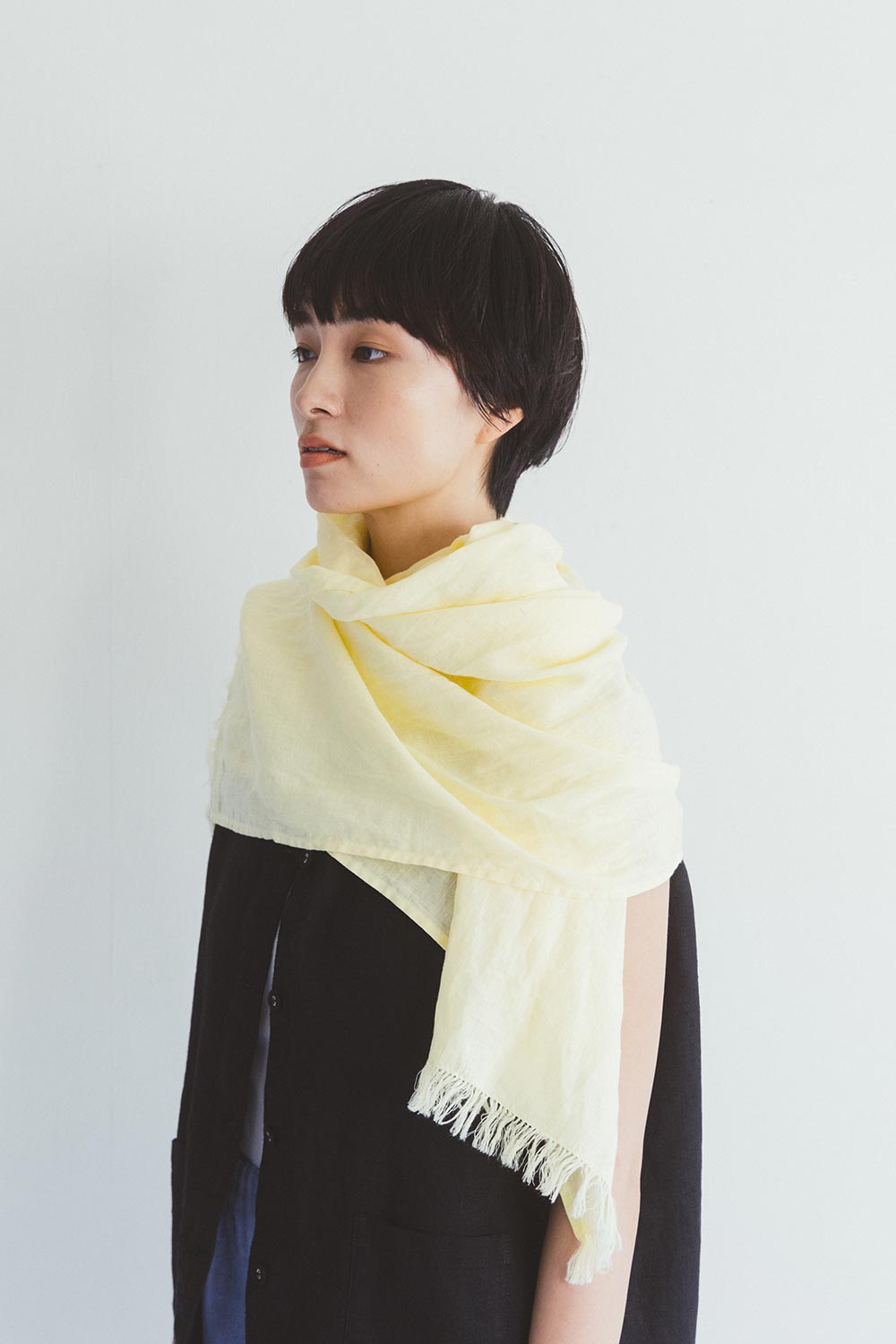 【美品】fog linen work 大判ストール　リネン100% 楽天市場】fog linen work ストールの通販